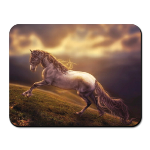 Коврик для мыши с принтом Лошадь