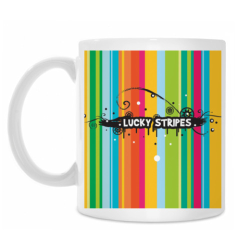Кружка с принтом Lucky stripes