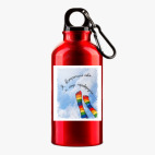 Металлическая бутылка 400 мл UV-DTF