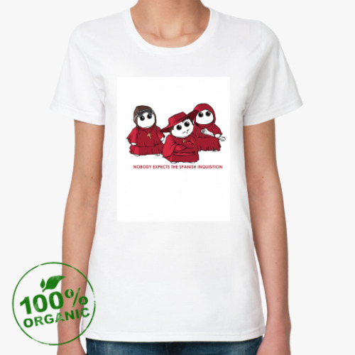 Женская футболка из органик-хлопка с принтом Monty Python ( Монти Пайтон )