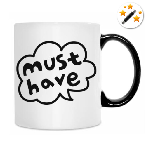 Кружка-хамелеон с принтом MUST HAVE