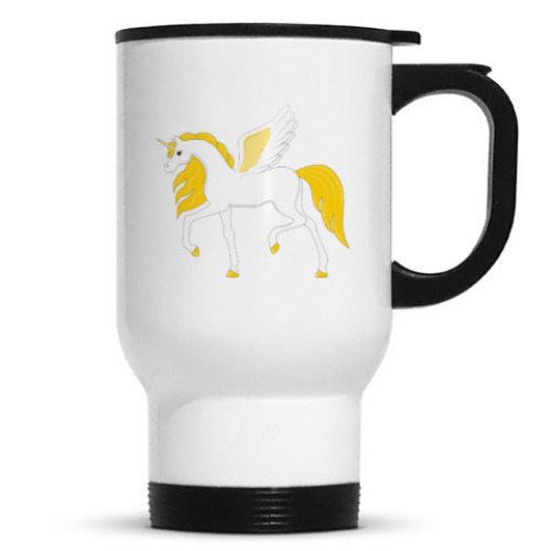 Кружка-термос с принтом Пегас единорог