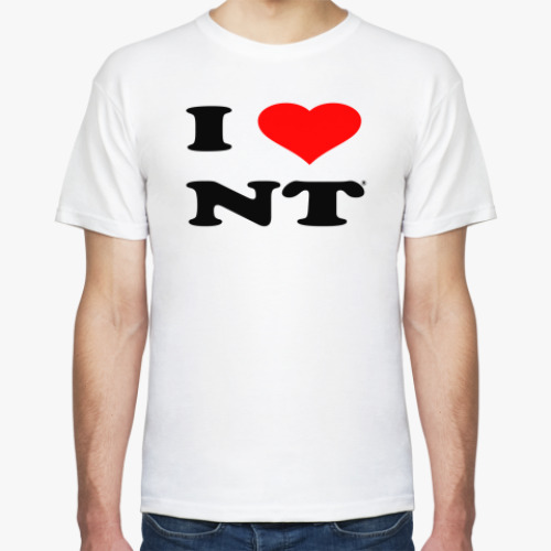 Футболка с принтом I love NT