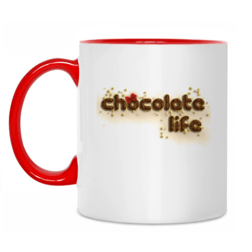 Кружка с принтом chocolate