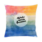 Подушка 35x35 см Wake up and be awesome