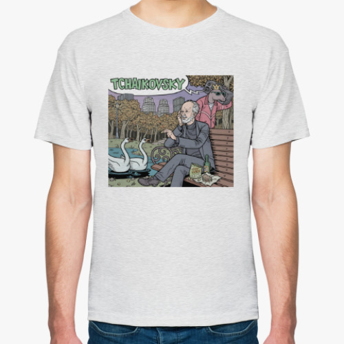 Футболка с принтом Чайковский