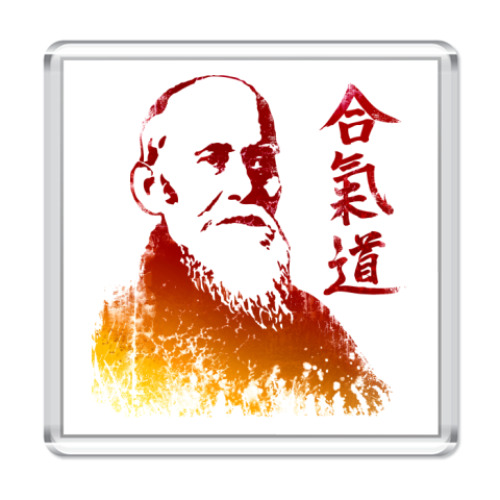 Магнит с принтом Сенсей