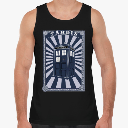 Майка с принтом Тардис