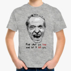 Детская классическая футболка Чарльз Буковски