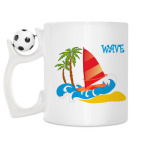 Кружка с футбольным мячиком