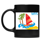 Кружка цветная UV-DTF