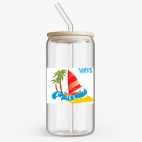 Банка с бамбуковой крышкой