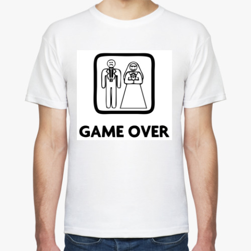Футболка с принтом Game Over
