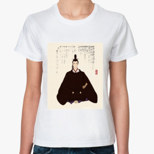 Классическая футболка с принтом  'Япония'