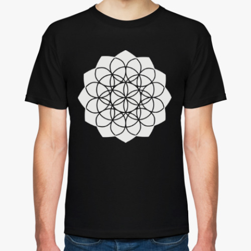 Футболка с принтом Mandala (Цветок жизни)