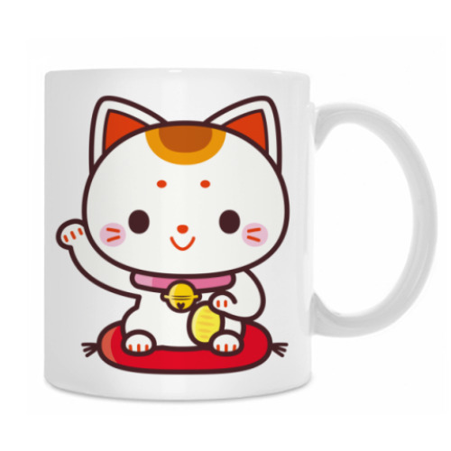 Кружка с принтом Lucky Cat