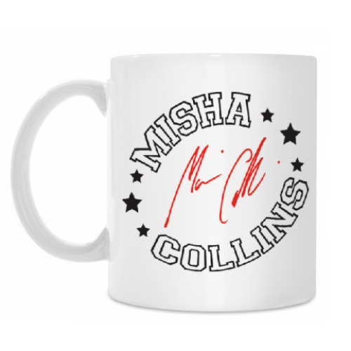 Кружка с принтом Миша Коллинз - Supernatural