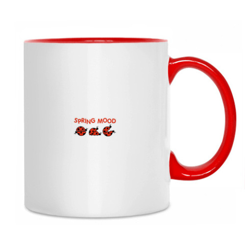 Кружка с принтом Spring mood