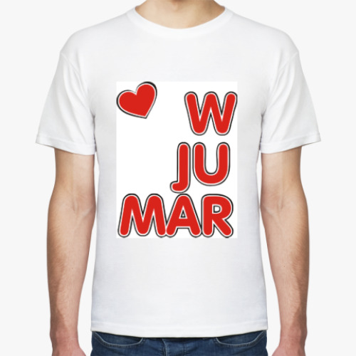 Футболка с принтом We just married