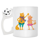 Кружка с футбольным мячиком