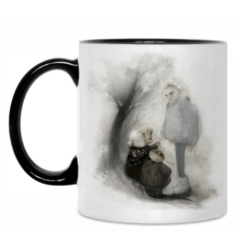 Кружка с принтом Снег