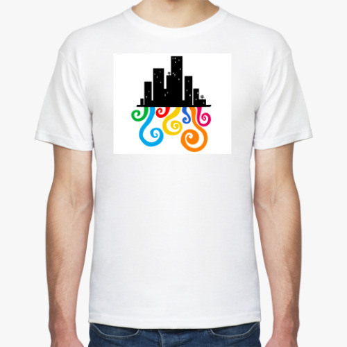 Футболка с принтом Город