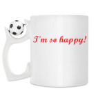 Кружка с футбольным мячиком