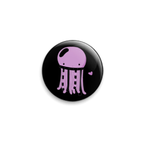 Значок 25мм с принтом ktulhu in love (значок)