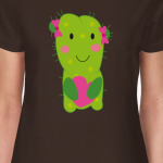 Девочка кактус  сердечком  в лапках