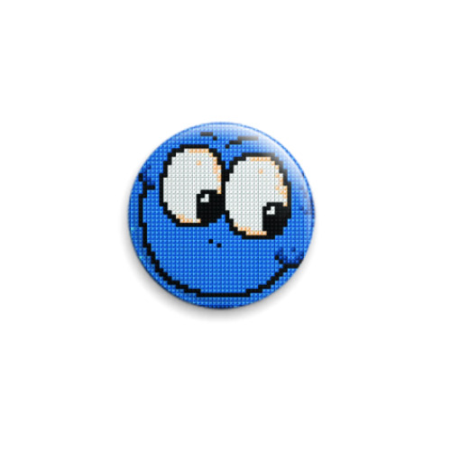 Значок 25мм с принтом Смайл