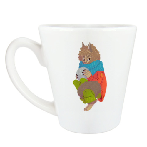 Чашка Латте с принтом Оборотень