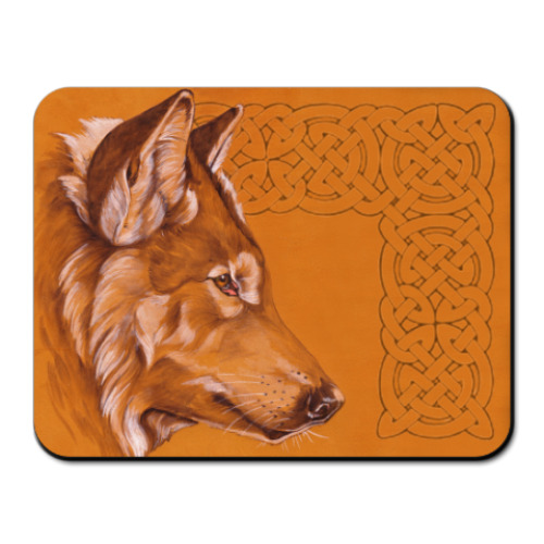 Коврик для мыши с принтом 'волк'