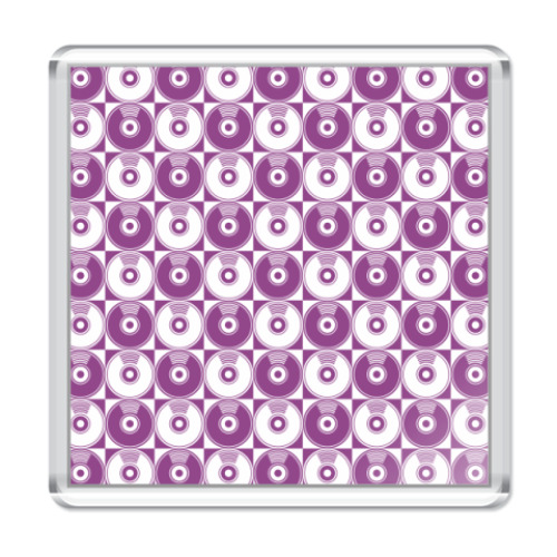 Магнит с принтом  CD Pattern