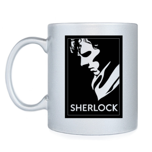 Кружка с принтом Sherlock