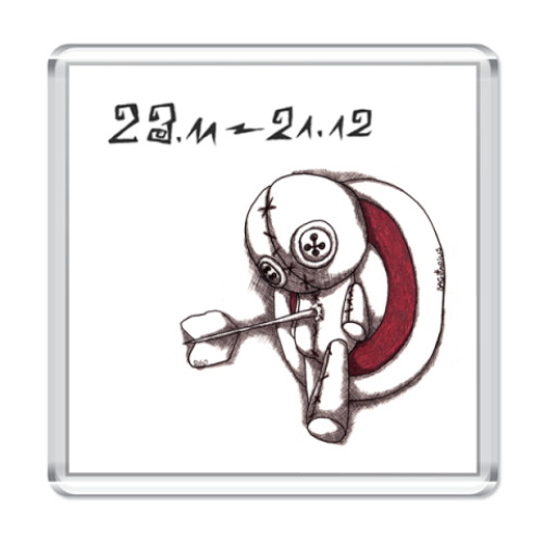 Магнит с принтом стрелец