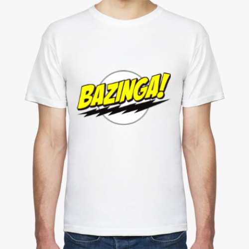 Футболка с принтом BAZINGA!