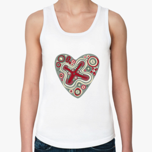 Женская майка с принтом  Сердце
