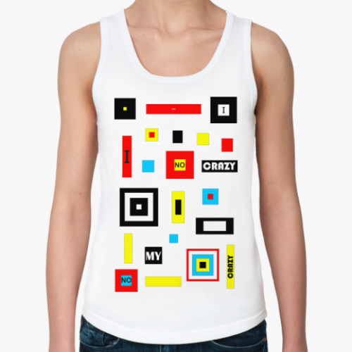 Женская майка с принтом I no crazy