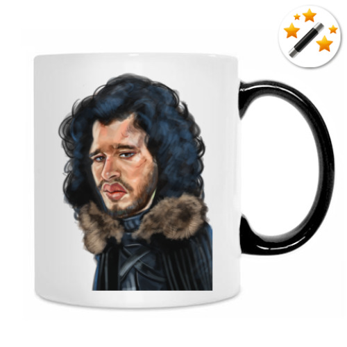 Кружка-хамелеон с принтом Джон Сноу