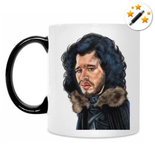 Кружка-хамелеон с принтом Джон Сноу