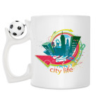 Кружка с футбольным мячиком