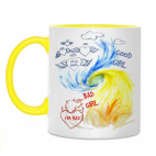 Двухцветная кружка Плохая и хорошая девочка