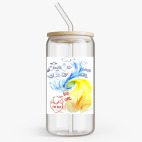 Банка с бамбуковой крышкой