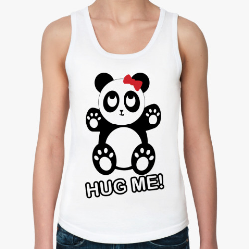 Женская майка с принтом  Панда
