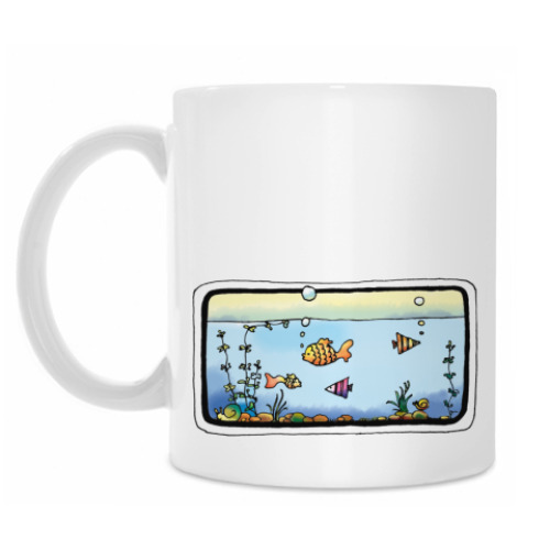 Кружка с принтом Аквариум