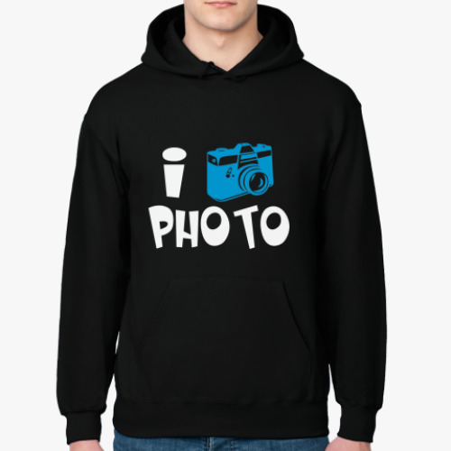 Толстовка худи с принтом I like photo!
