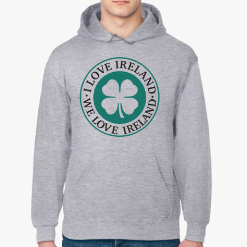 Толстовка худи с принтом I love Ireland