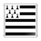 Магнит 6.5 x 6.5 см флаг Бретани