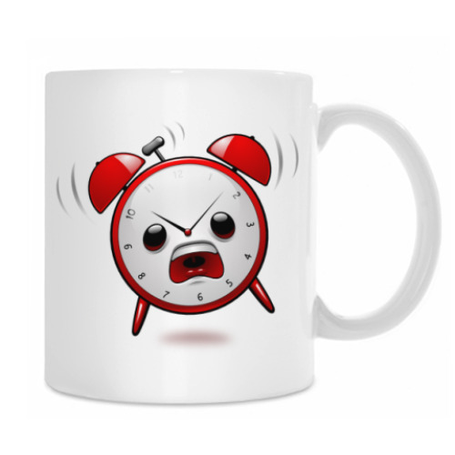 Кружка с принтом Будильник