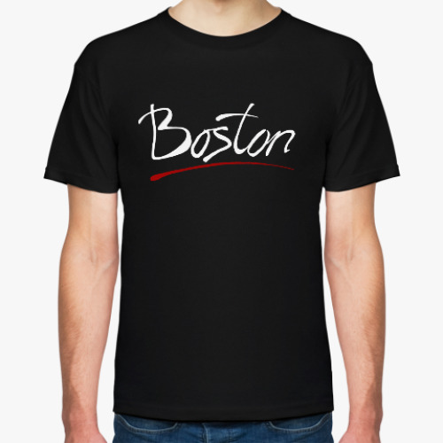 Футболка с принтом Boston